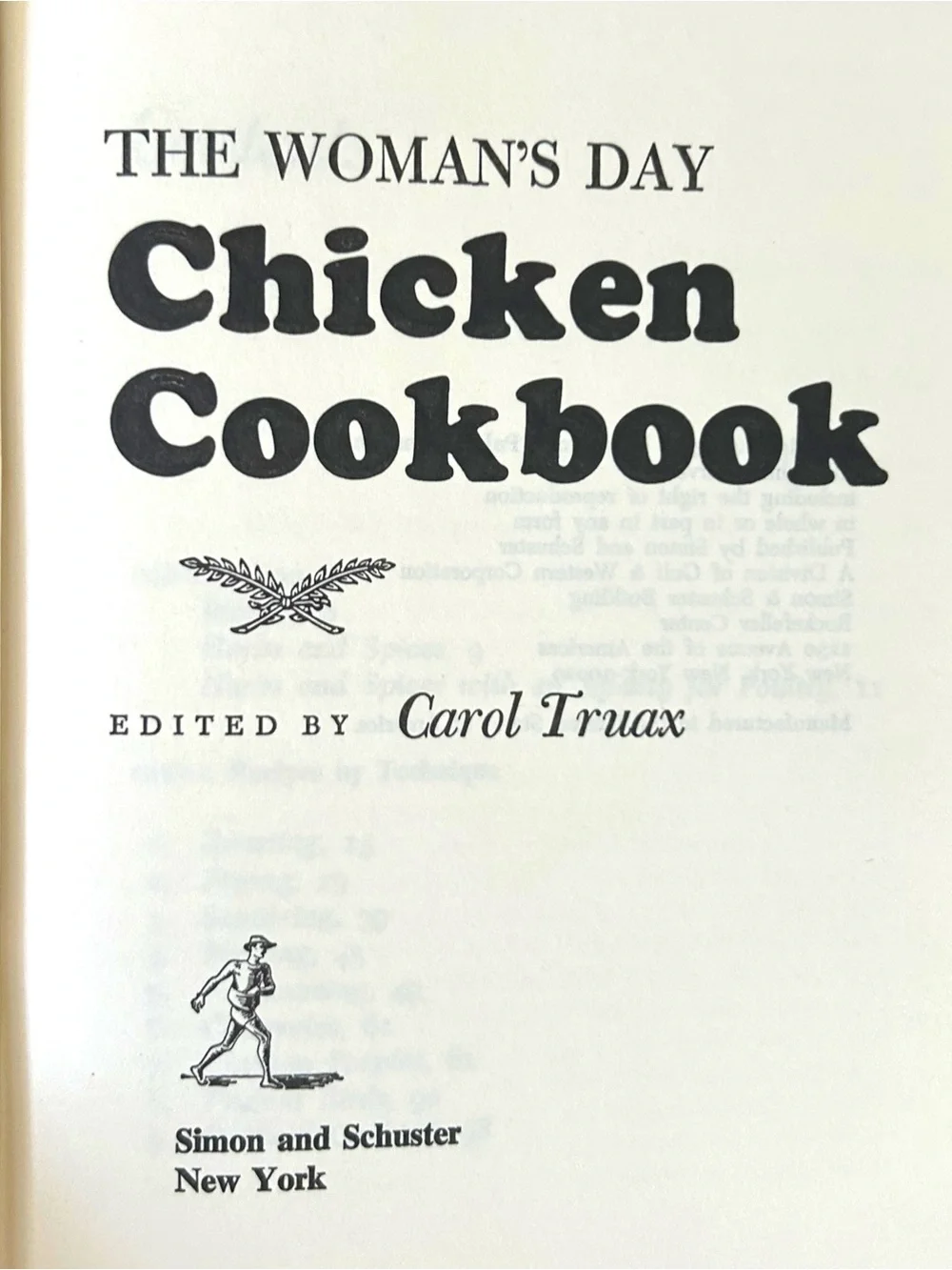 4/$20 Vintage The Woman’s Day Chicken Cookbook Hardcover Carol Truax 1977